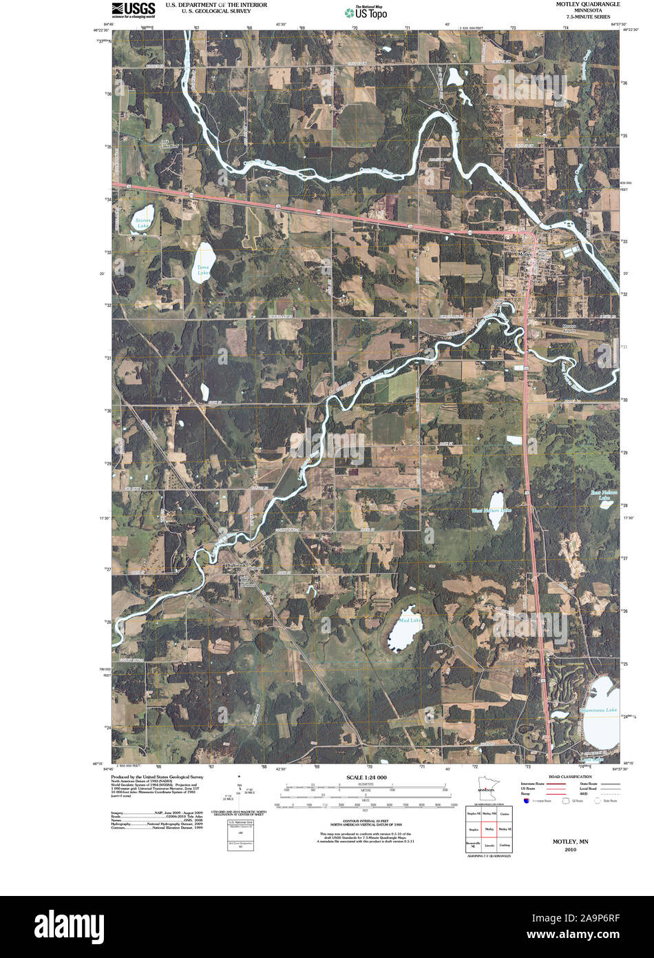 Mapa de motley minnesota fotografías e imágenes de alta resolución Alamy