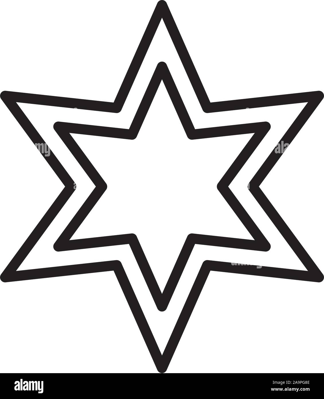 Estrella de seis puntas Imágenes de stock en blanco y negro - Alamy