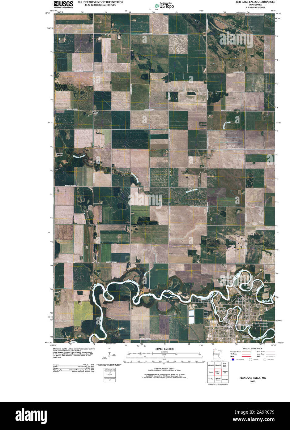 Mapa de minnesota lago rojo fotografías e imágenes de alta resolución