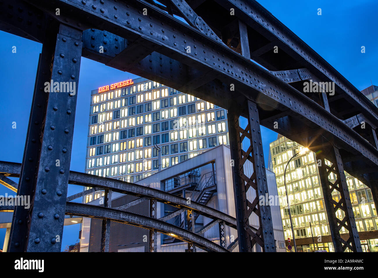 Hamburgo, editorial de la revista Der Spiegel, en Hafencity, Foto de stock