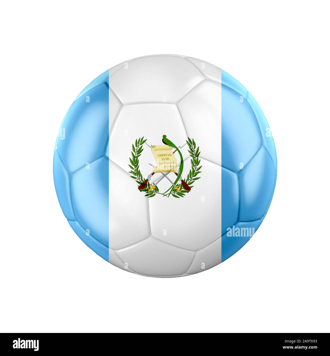Pelota de fútbol con la bandera de Guatemala Fotografía de stock Alamy