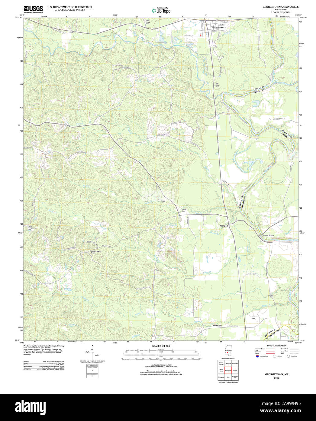 Mapa de mississippi fotografías e imágenes de alta