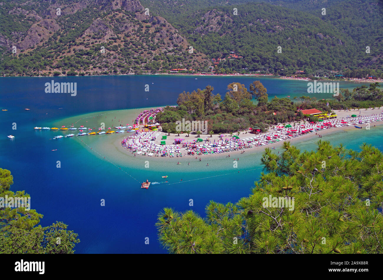 Strand von Ölüdeniz, Fethiye, Türkei Foto de stock