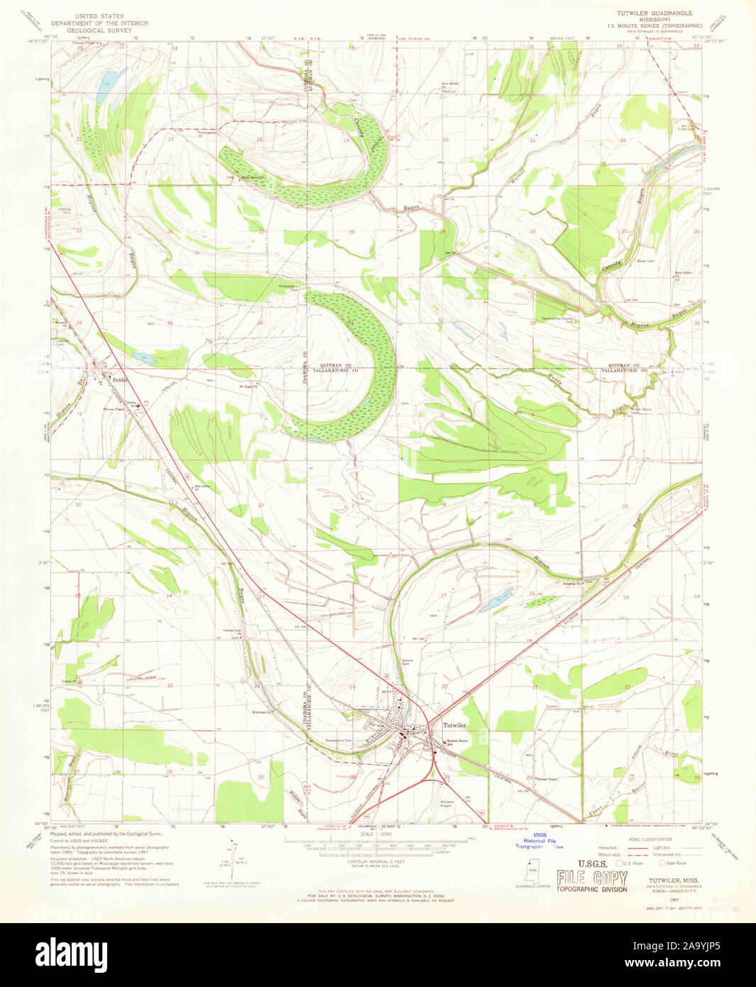 Mapa de tutwiler mississippi fotografías e imágenes de alta resolución