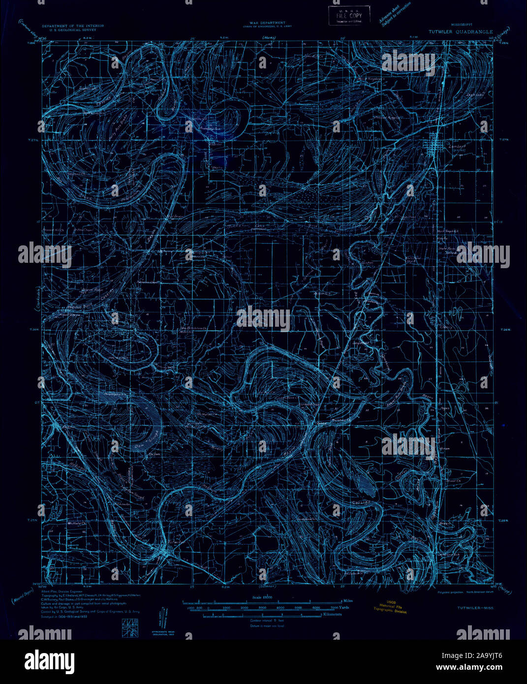 Tutwiler mapa de mississippi fotografías e imágenes de alta resolución