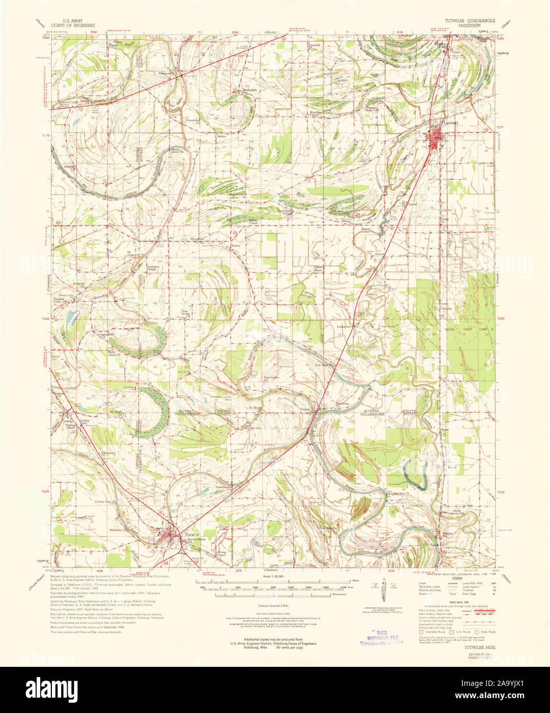 Tutwiler mapa de mississippi fotografías e imágenes de alta resolución