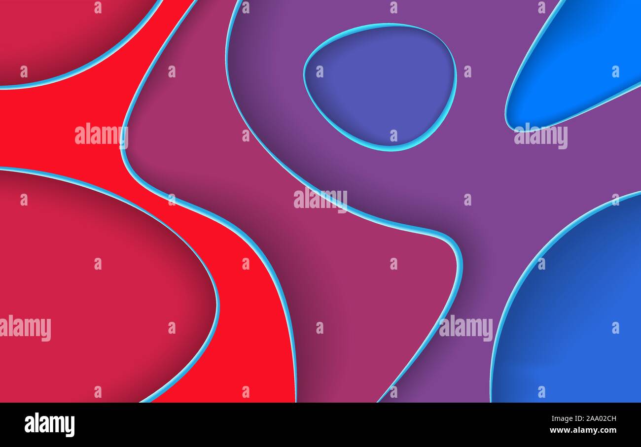 Plantilla geométrica abstracta con formas de fusión. Flujo de líquido, el  líquido de las formas. Eps vector10 Imagen Vector de stock - Alamy
