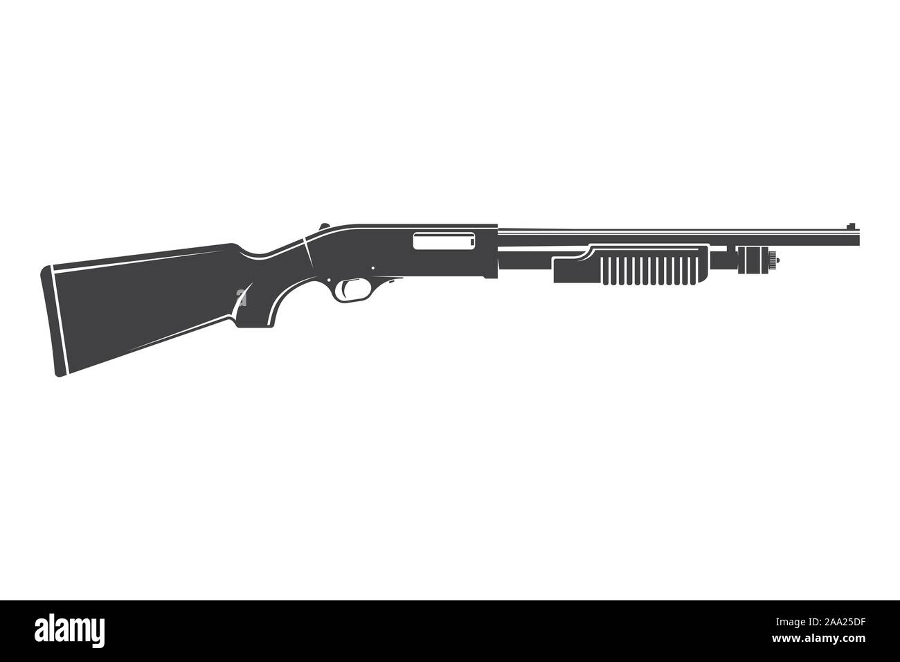 Vintage doble Barreled escopeta de caza desde 1900 aislado sobre fondo  blanco Fotografía de stock - Alamy