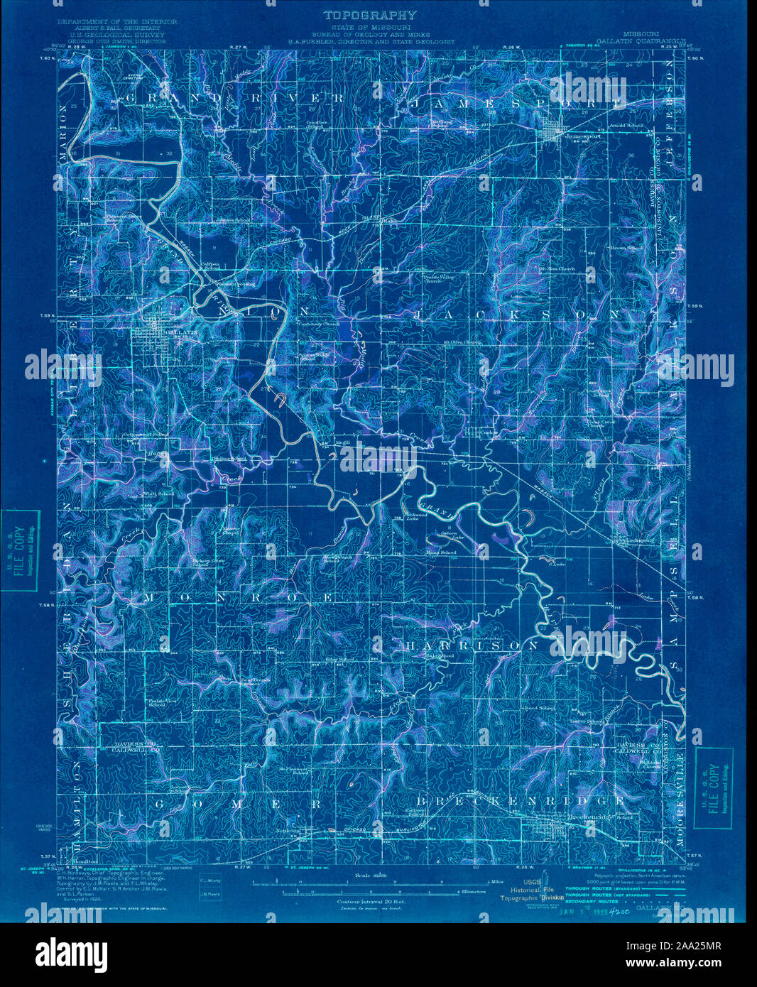 Mapa de gallatin missouri fotografías e imágenes de alta resolución Alamy