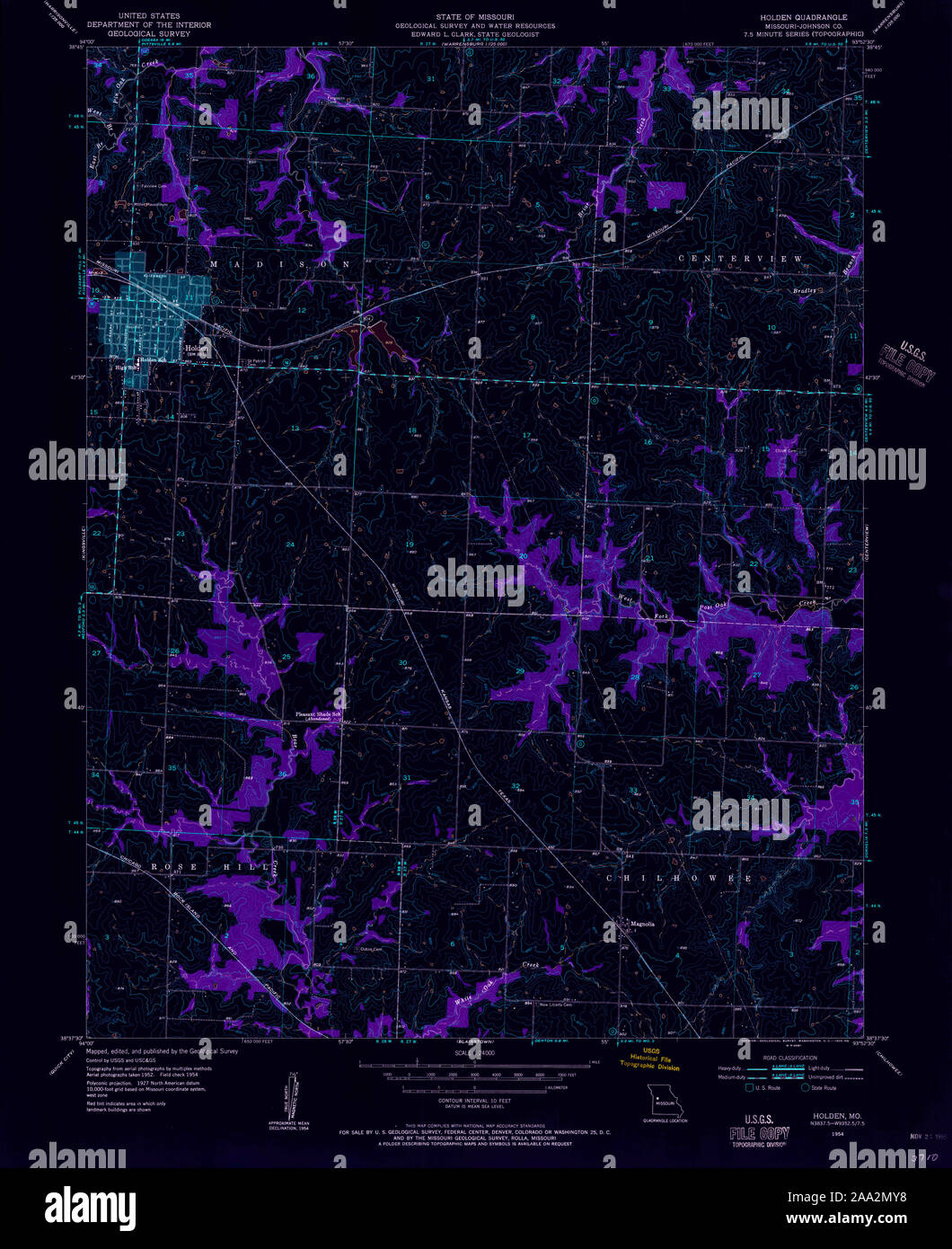 Mapa de holden missouri fotografías e imágenes de alta resolución Alamy