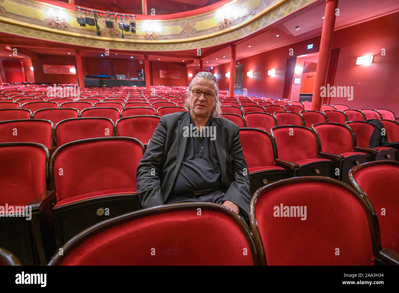 Director de teatro y cine alemán Ulrich Waller, Hamburgo Foto de stock