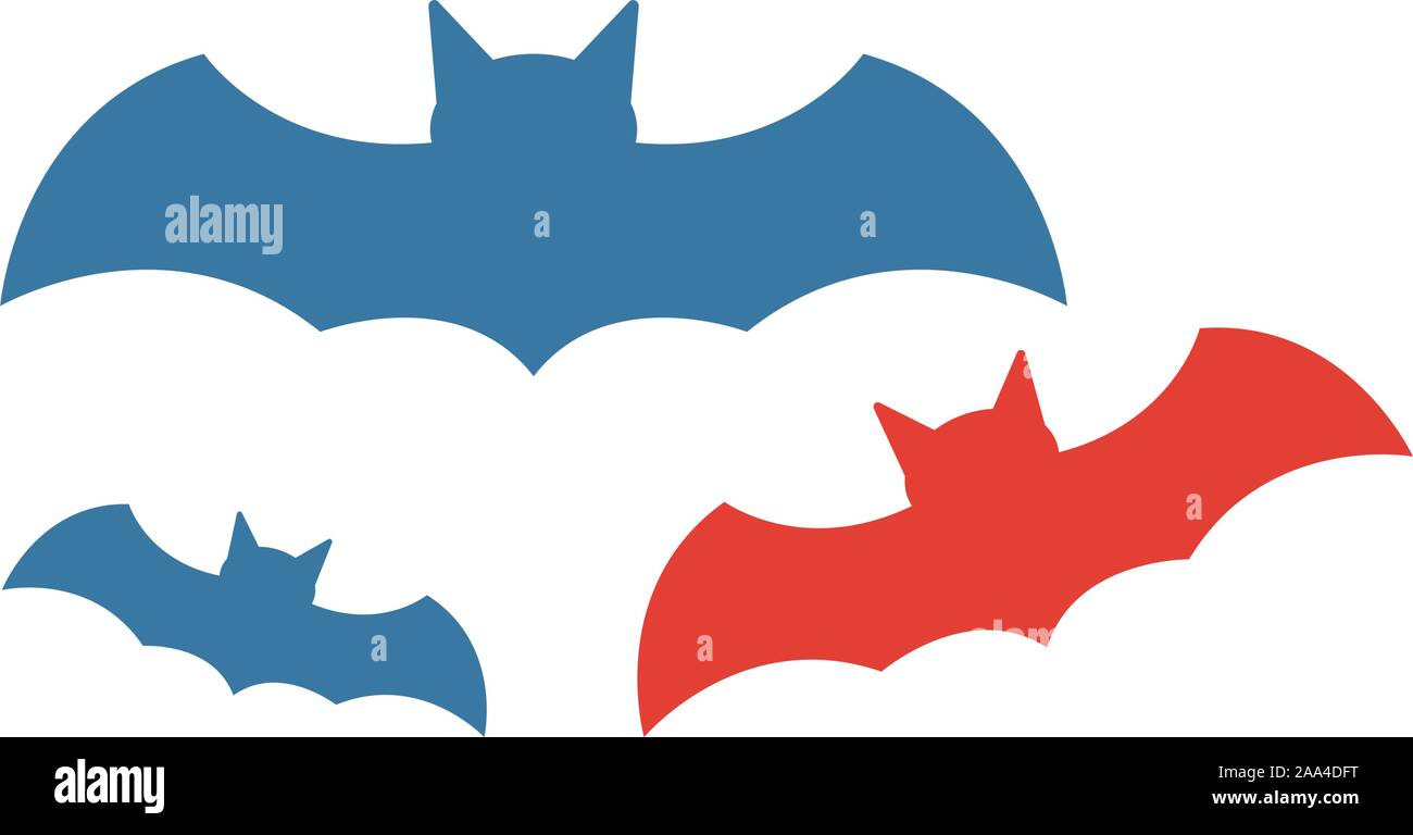 Icono de murciélagos. Elemento plano simple de Halloween de colección.  Icono de murciélagos creativo para plantillas, software y aplicaciones  Imagen Vector de stock - Alamy
