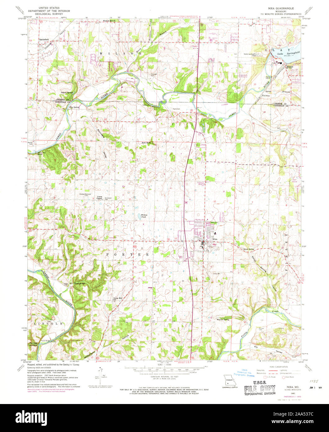 Mapa de nixa missouri fotografías e imágenes de alta resolución Alamy