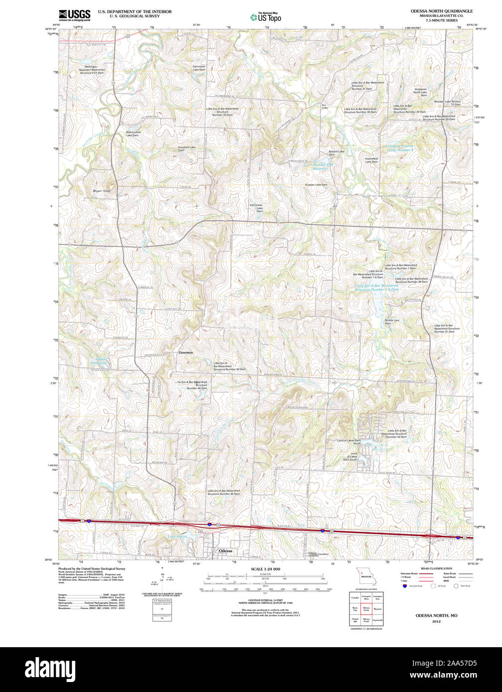 Mapa de odessa missouri fotografías e imágenes de alta resolución Alamy