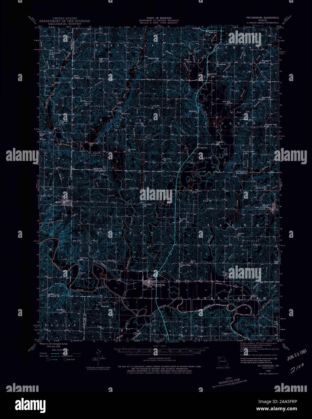 Mapa de pattonsburg fotografías e imágenes de alta resolución Alamy