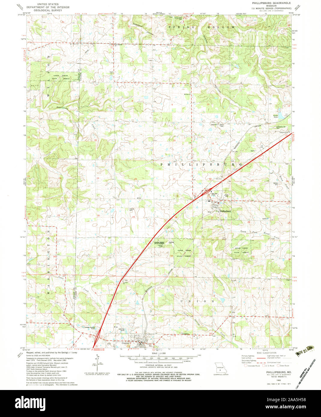 Mapa de phillipsburg Imágenes recortadas de stock Alamy