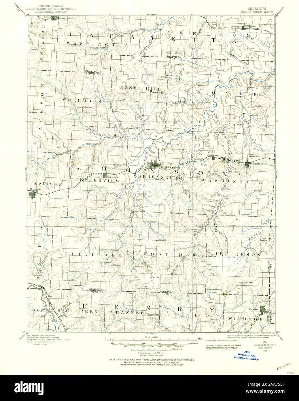 Mapa de warrensburg fotografías e imágenes de alta resolución Alamy