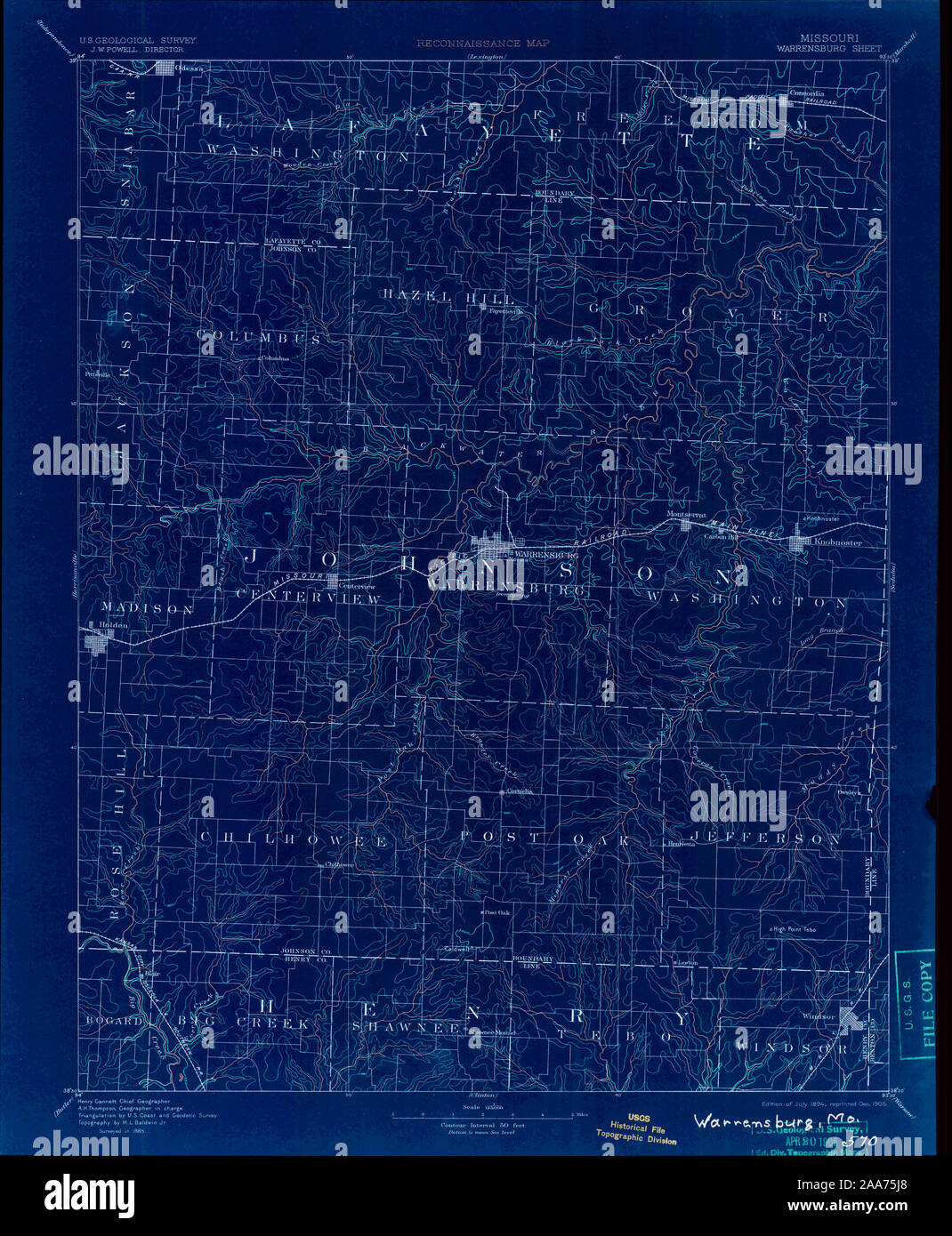 Mapa de warrensburg fotografías e imágenes de alta resolución Alamy