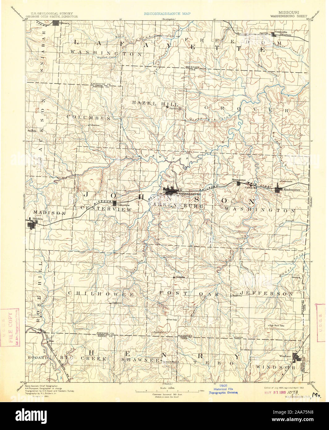 Mapa de warrensburg fotografías e imágenes de alta resolución Alamy