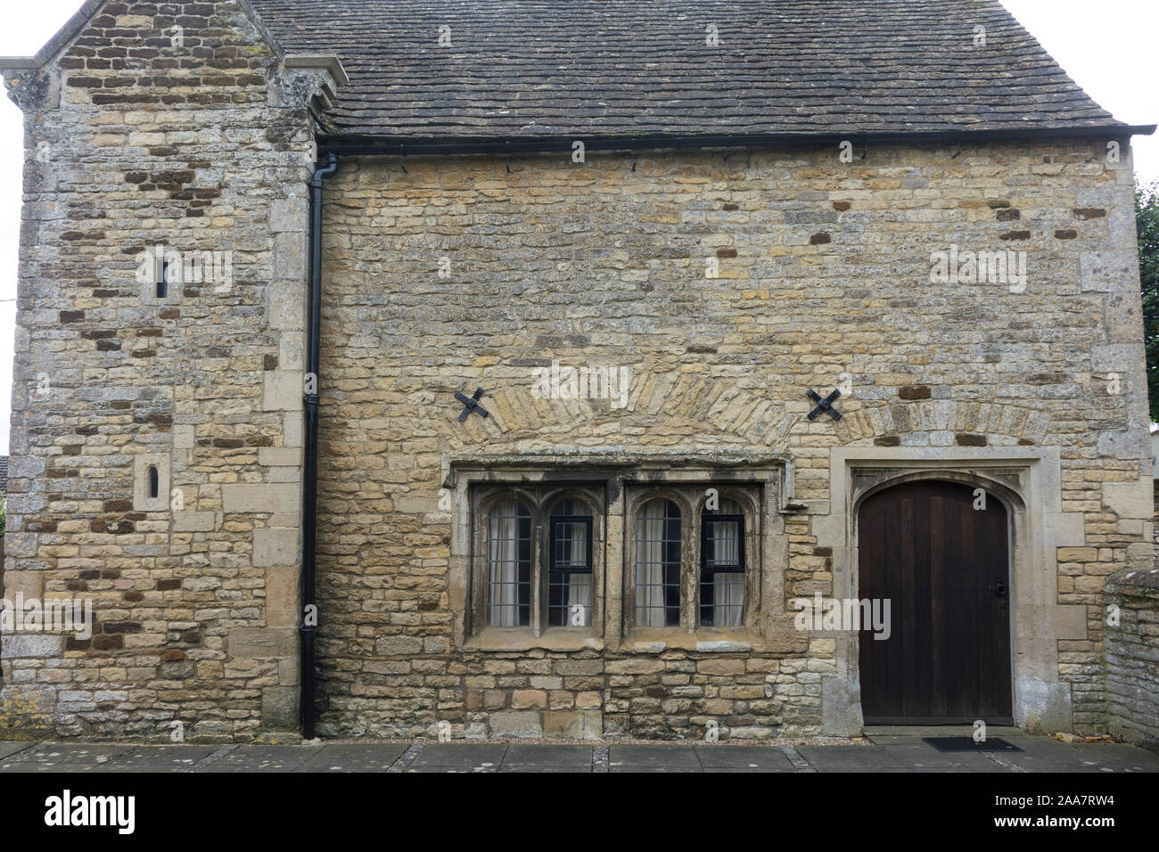 Inglaterra, Northamptonshire, Easton-on-the-Hill, Casa del Sacerdote Foto de stock