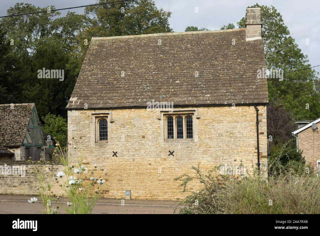 Inglaterra, Northamptonshire, Easton-on-the-Hill, Casa del Sacerdote Foto de stock