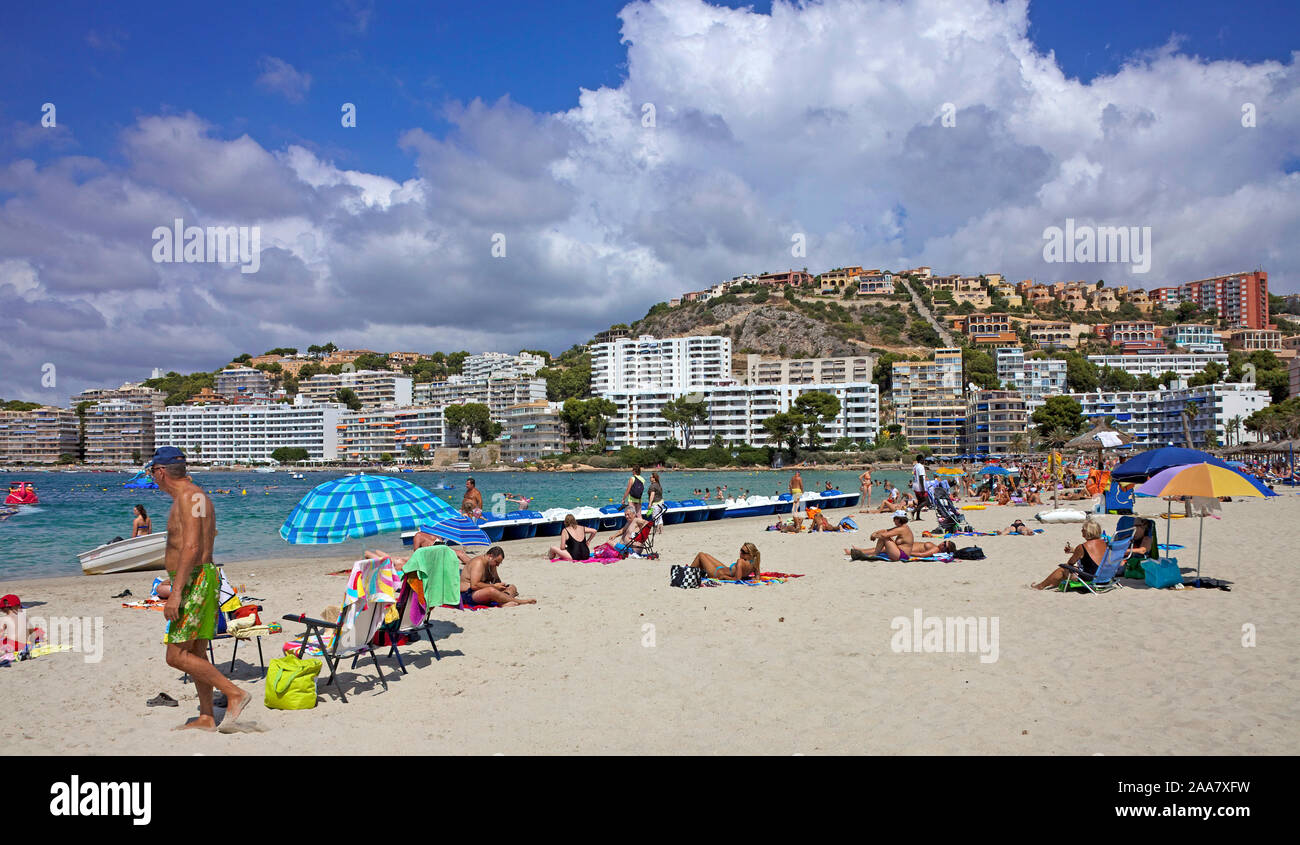 Playa en Santa Ponca, Mallorca, Islas Baearic, España Foto de stock