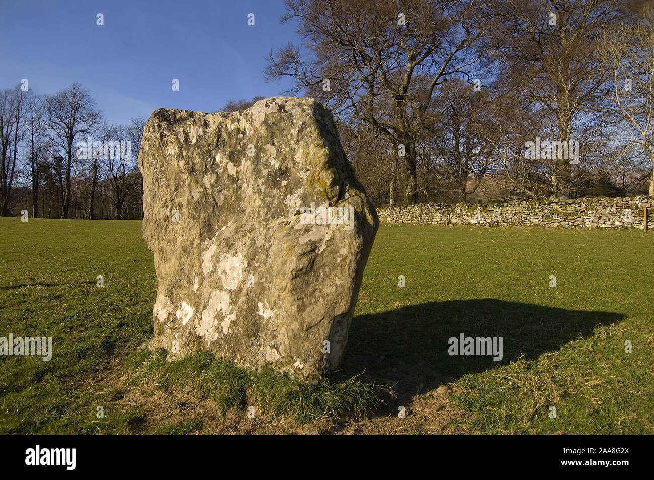 Megalith, Killin, Perthshire, Schottland, Europa Foto de stock