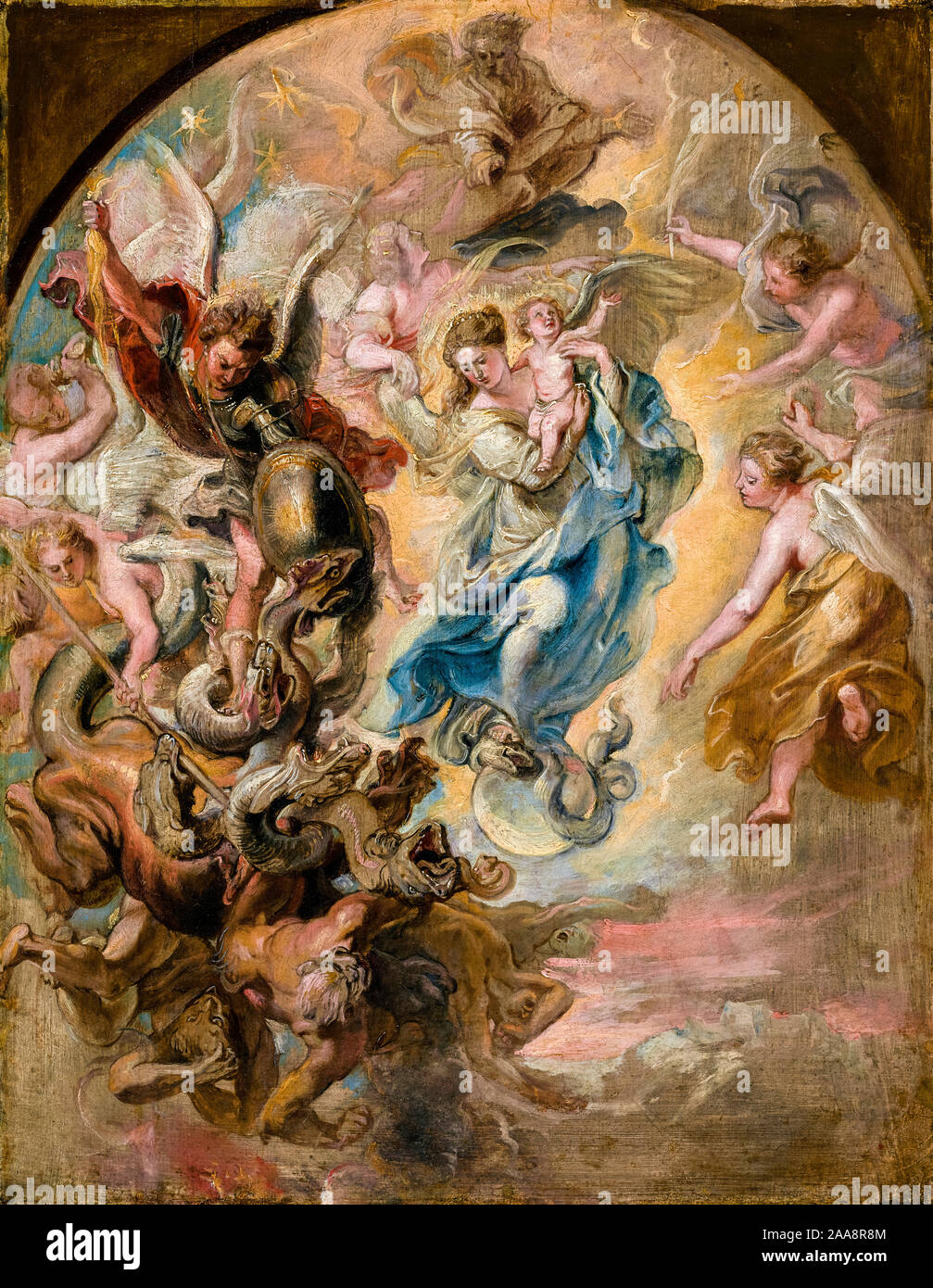 Peter Paul Rubens, La Virgen como la mujer del Apocalipsis, pintura,  1623-1624 Fotografía de stock - Alamy
