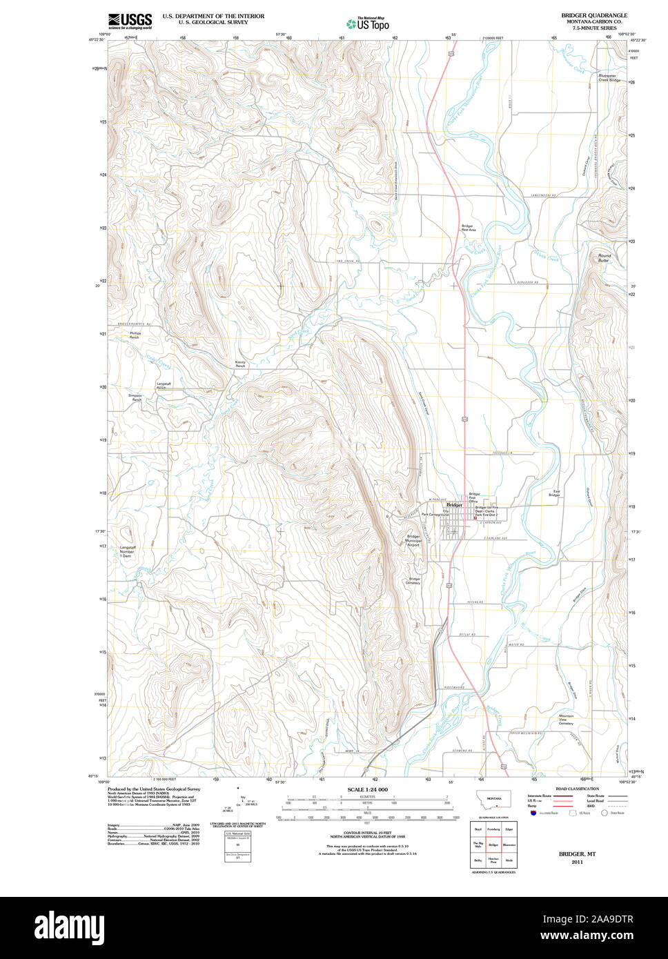 Mapa de bridger montana fotografías e imágenes de alta resolución Alamy