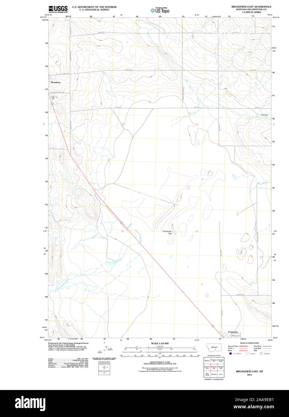 Mapa de broadview montana fotografías e imágenes de alta resolución Alamy