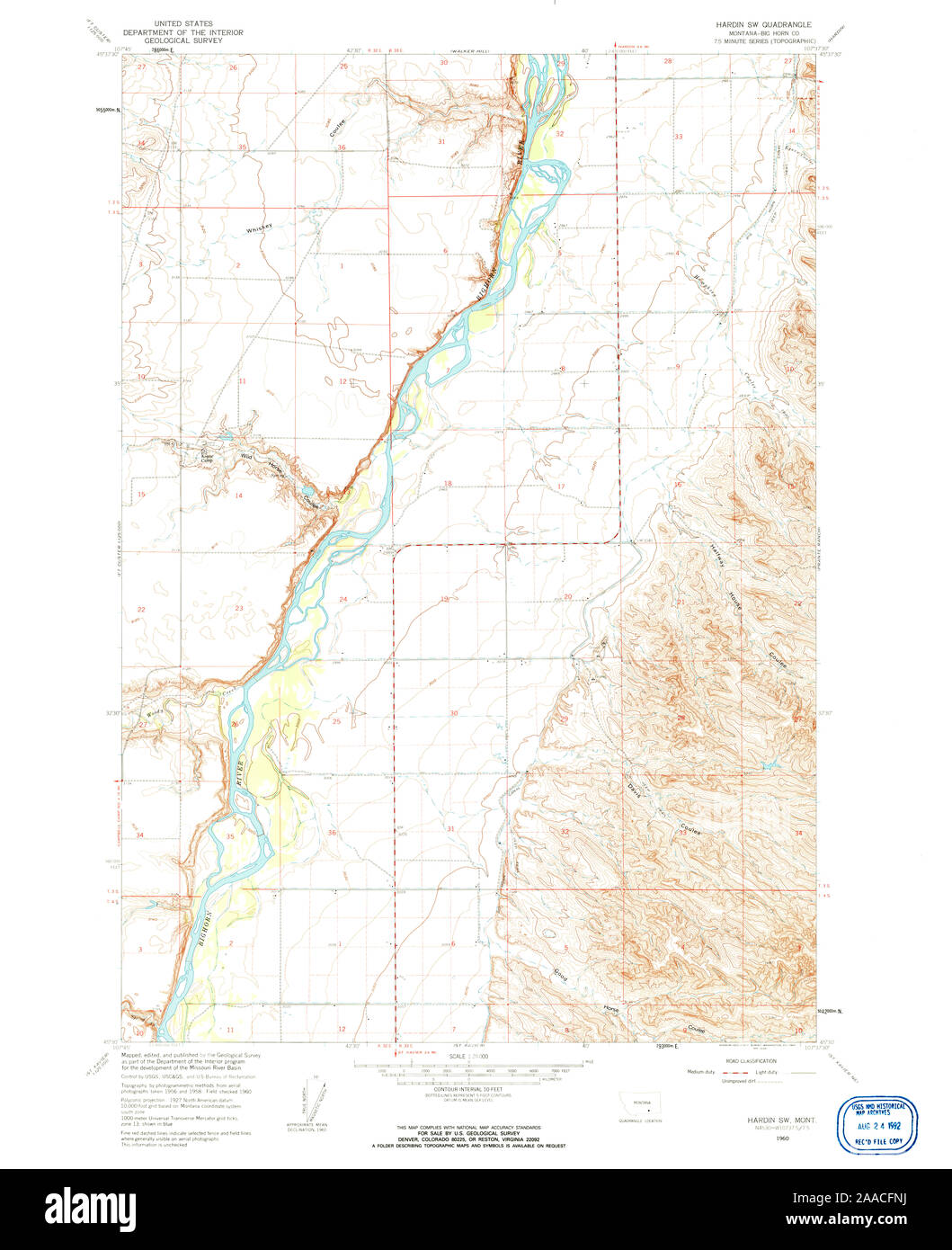 Mapa de hardin montana fotografías e imágenes de alta resolución Alamy