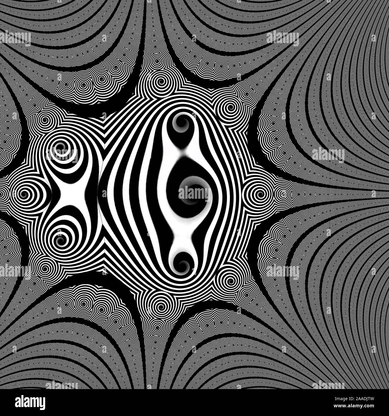 Ilusión patrones abstractos Foto de stock