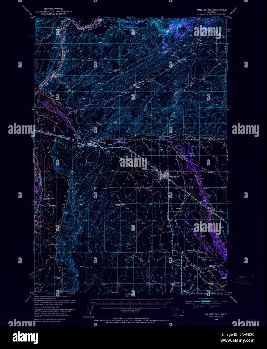 Mapa De Manhattan Montana Fotografías E Imágenes De Alta Resolución Alamy