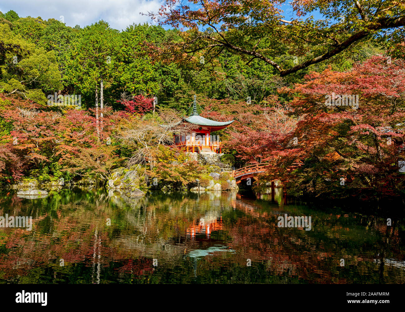 Histórico Templo Daigoji en Kioto, Japón Foto de stock