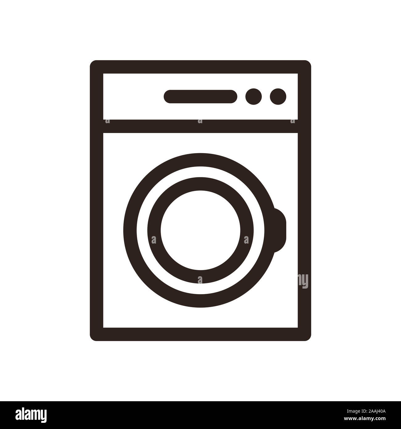 Lavadora de icono. Servicio de lavandería y las tareas domésticas, símbolo  Fotografía de stock - Alamy
