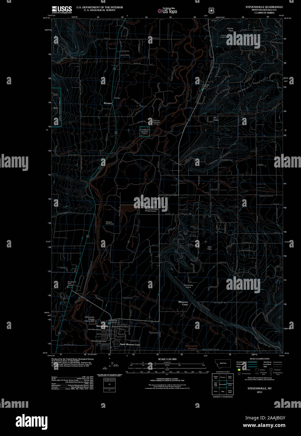 Mapa de stevensville montana fotografías e imágenes de alta resolución Alamy