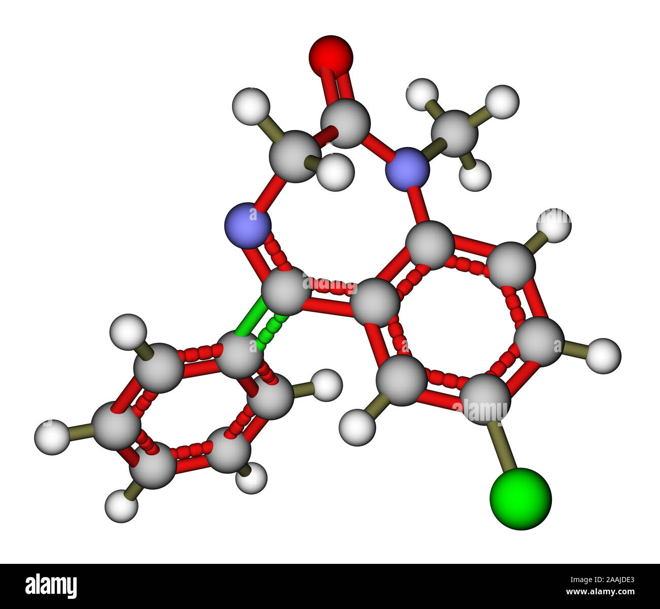 Estructura de la molécula de diazepam fotografías e imágenes de alta  resolución - Alamy