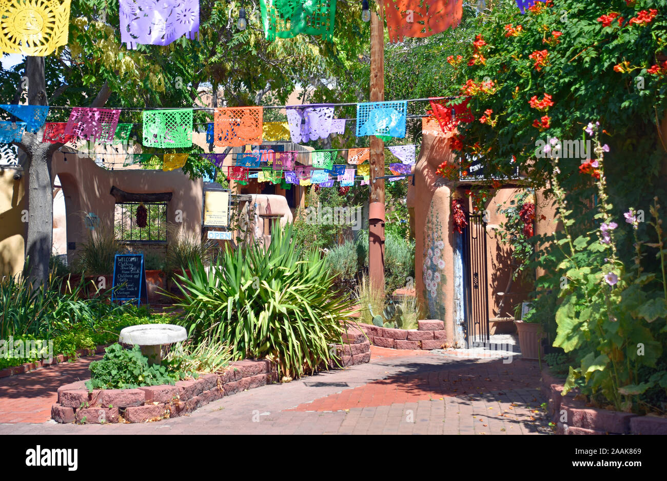 Old Town Albuquerque Plaza establecidos inicialmente por los colonizadores españoles en el 1700