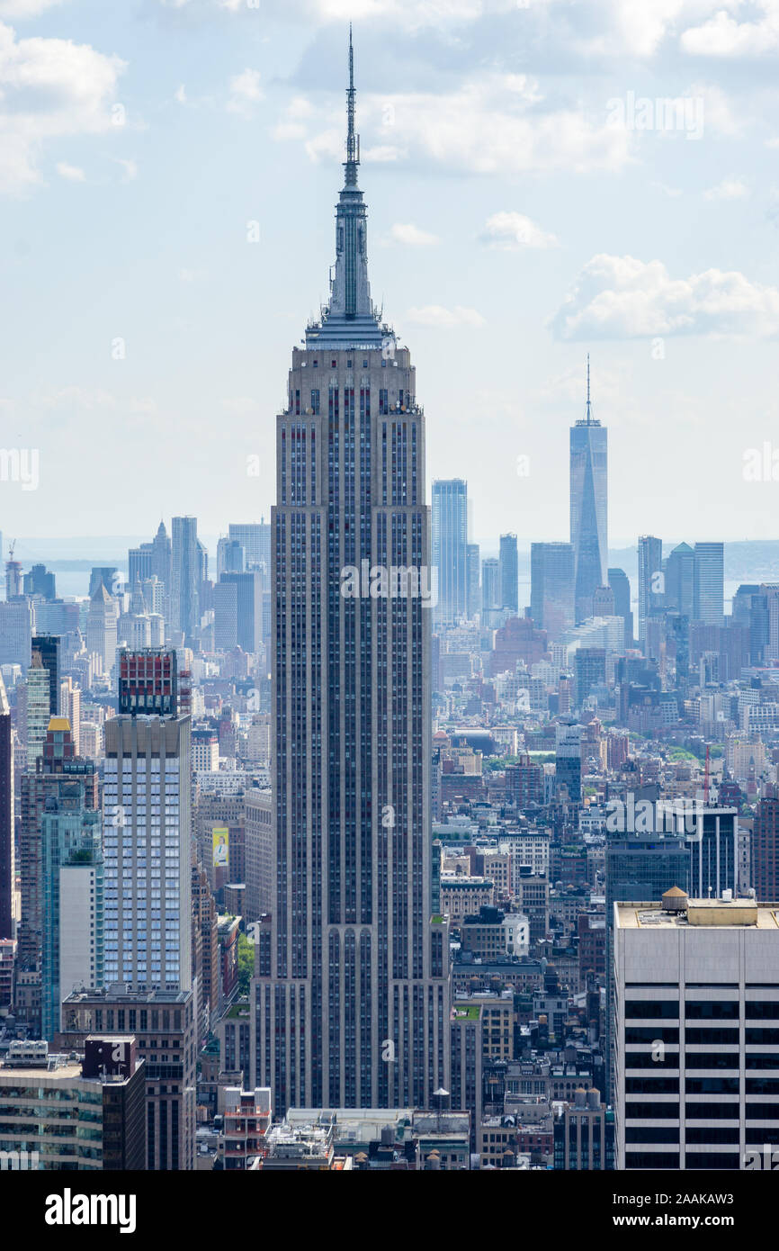 El Empire State Building de Manhattan, Nueva York Foto de stock