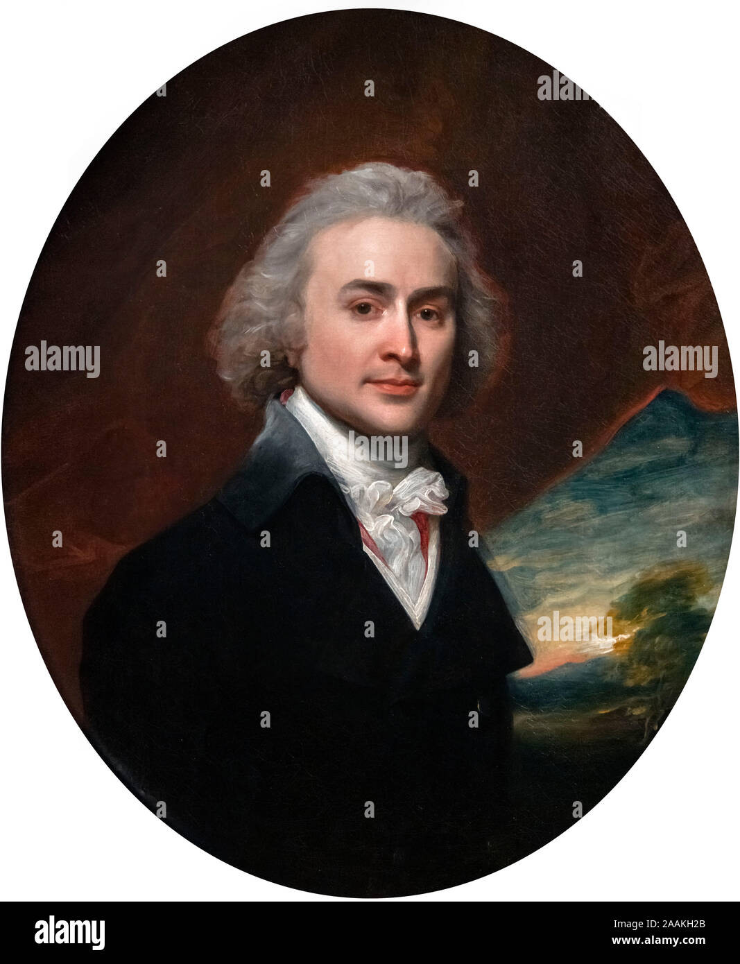 John Quincy Adams (1767-1848) a la edad de 28. Retrato del 6º Presidente de los EE.UU. como un hombre joven de John Singleton Copley (1738-1815), óleo sobre lienzo, 1796. Foto de stock