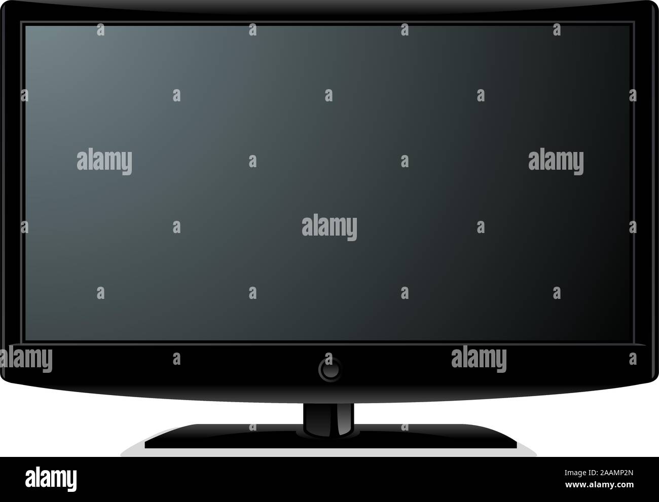 TV LCD de pantalla plana de televisión ilustración vectorial de dibujos  animados Imagen Vector de stock - Alamy