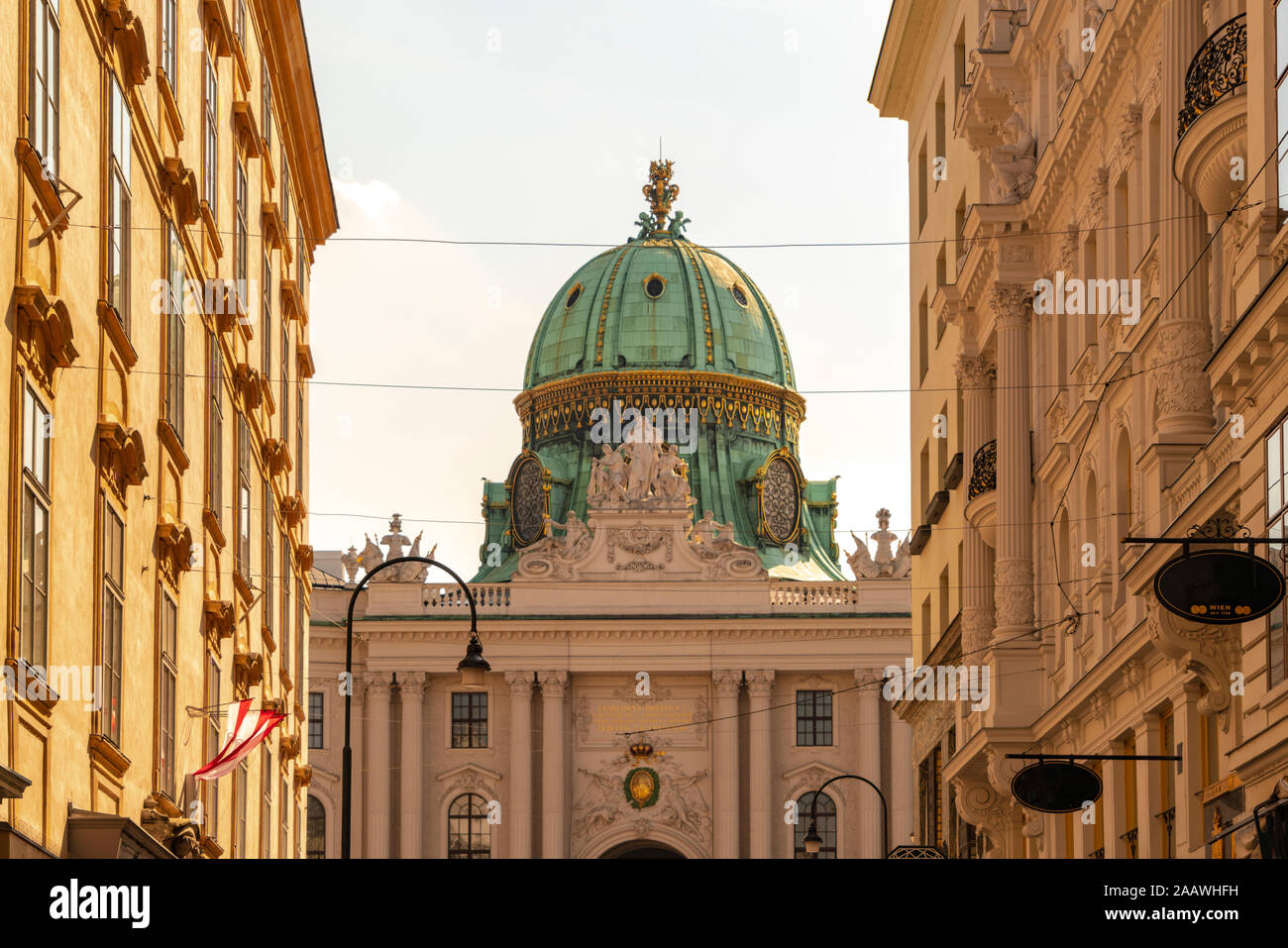 Exterior del Palacio de Hofburg en Viena, Austria. Foto de stock