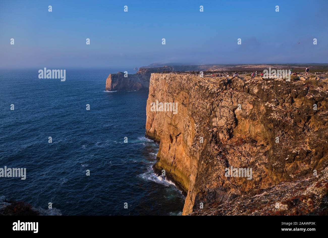 Portugal, Algarve, Cabo de São Vicente, el punto más suroccidental de Europa Foto de stock