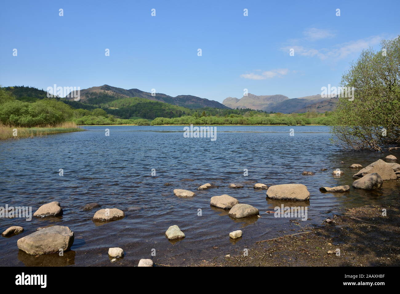 Agua Elter, Cumbria Foto de stock