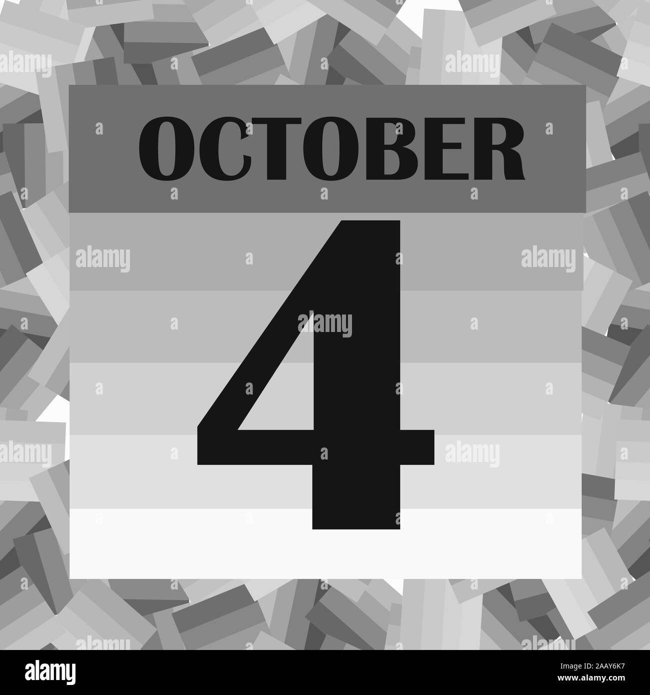 El 4 de octubre de icono. Importante para la planificación del día