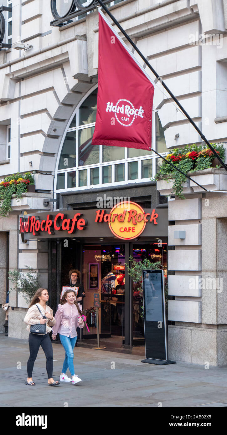 Hard Rock Cafe Piccadilly Londres Inglaterra Foto de stock