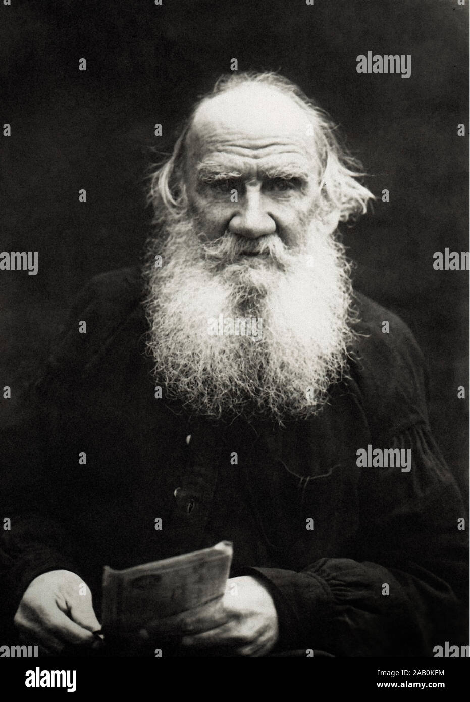 Conde León Tolstoi (1828 - 1910) fue un escritor ruso que está considerado como uno de los grandes autores de todos los tiempos. Recibió múltiples nominaciones para Foto de stock