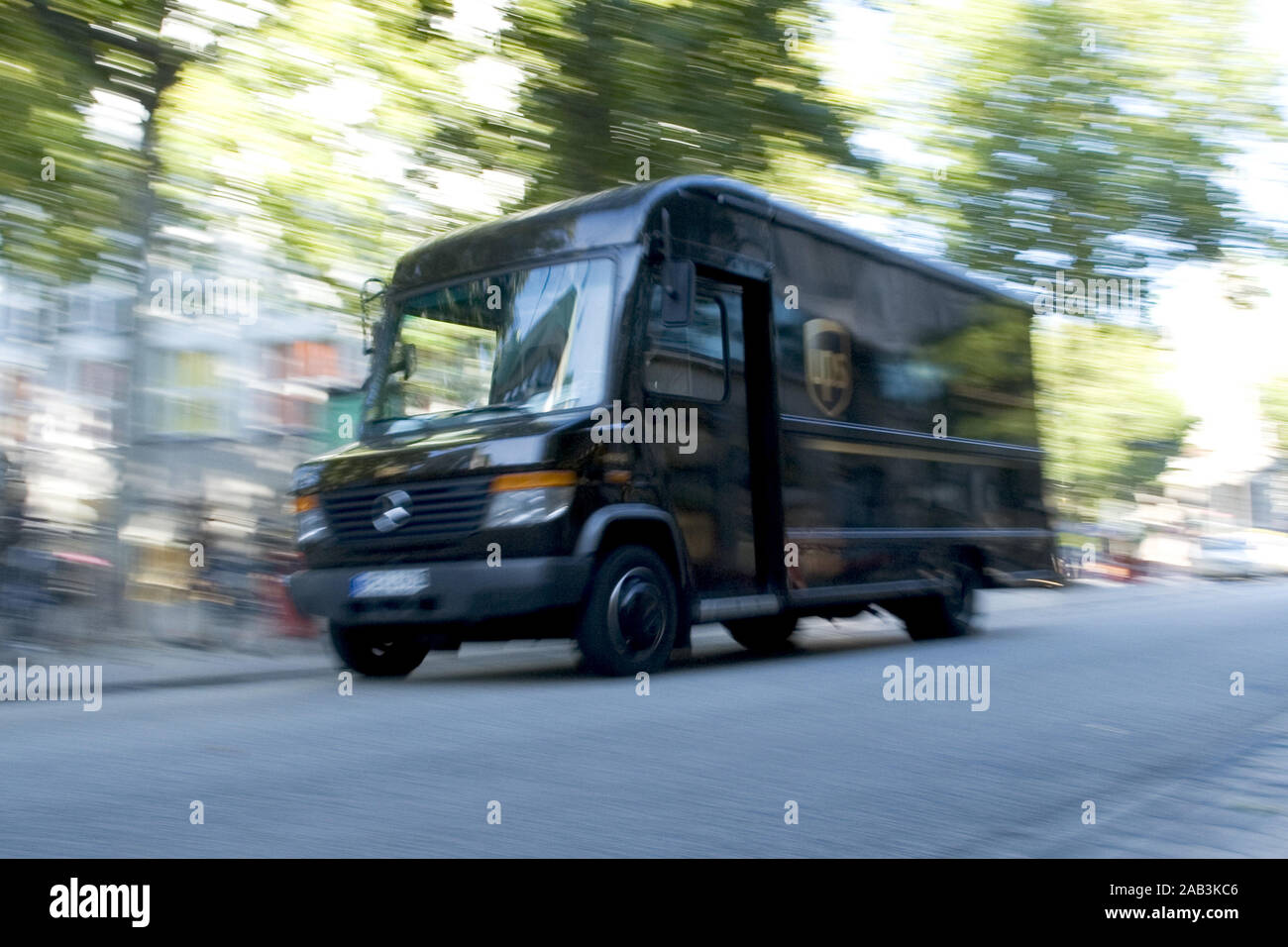UPS Lieferwagen Foto de stock