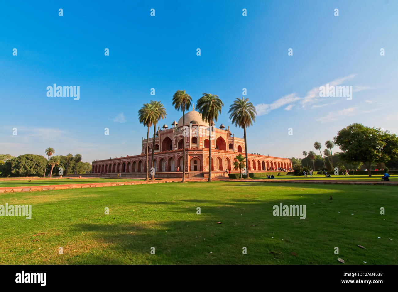 Tumba de Humayun famosa en Delhi, India. Es la tumba del Emperador