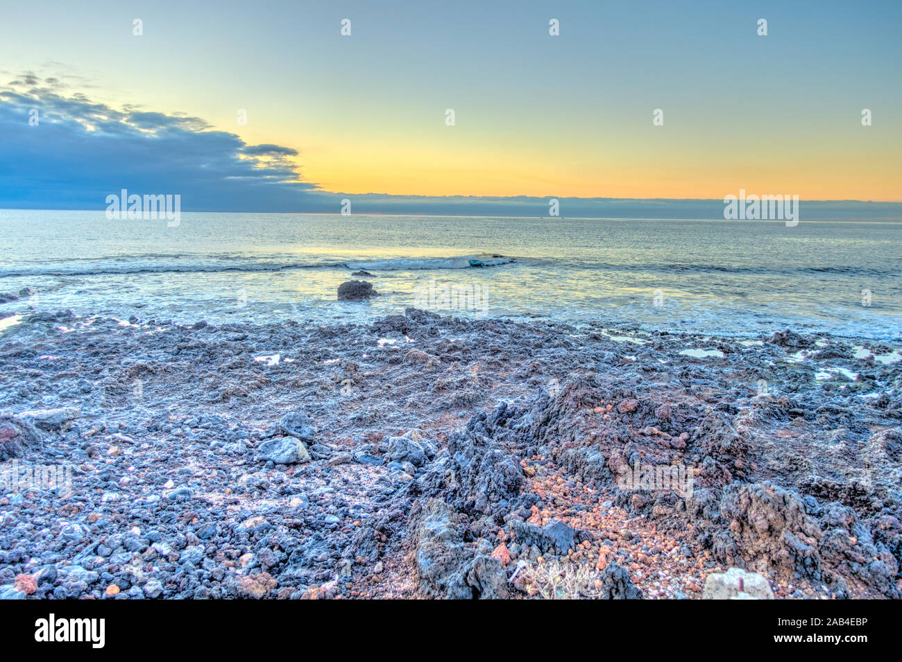 Malpaís de Güímar, o Güímar Badlands, Tenerife, España Foto de stock